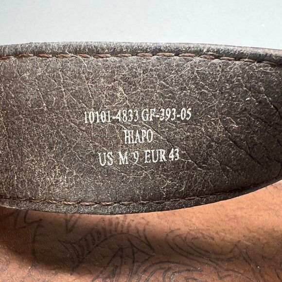 OluKia Men's Size 9 Hiapo Brown Leather Flip Flop Sandals - Picture 13 of 13